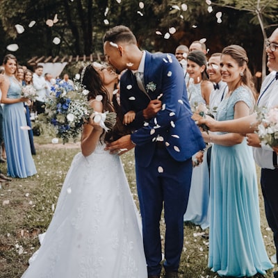 Couple laughing together