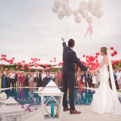 Wedding venue flowers